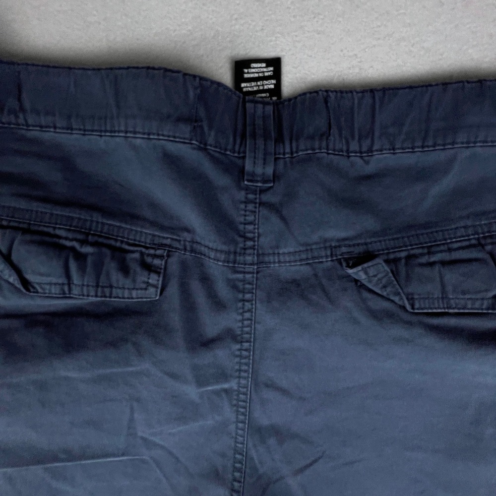 BC Clothing Convertible Cargo Pants Mens XXL x 30 Blue Zip Off Hiking Utility - Picture 15 of 16